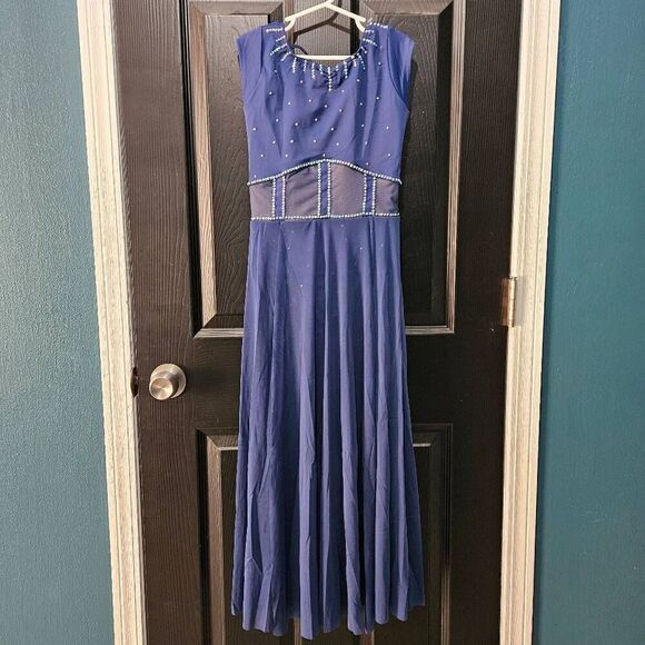 Weissman NWOT semi custom child medium dance costume blue lyrical tap solo - Picture 2 of 11